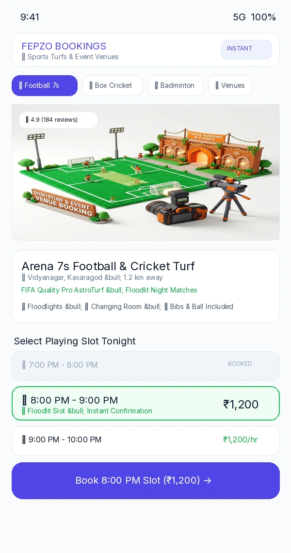 Turfs and Venues concept preview — coming soon